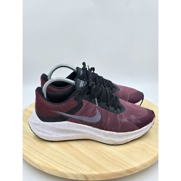 Nike Womens Zoom Winflo 8 Running Shoes Dark Beetroot Black CW3421-600 Size 9 - Picture 1 of 9